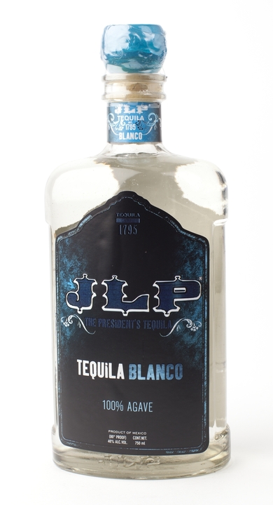Bottle of JLP Tequila Blanco