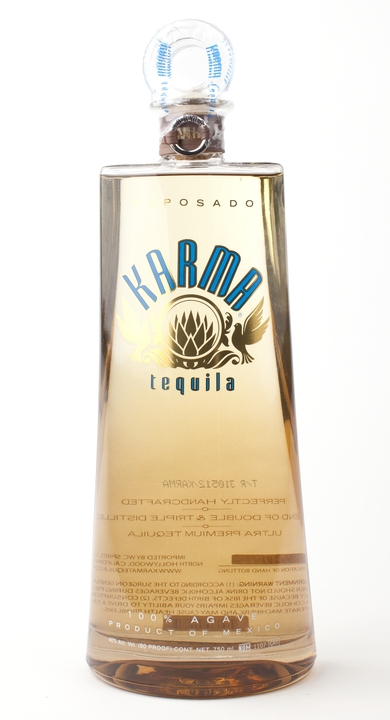 Bottle of Karma Tequila Reposado