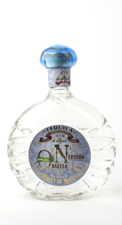 Bottle of Nuestro Orgullo Tequila Blanco