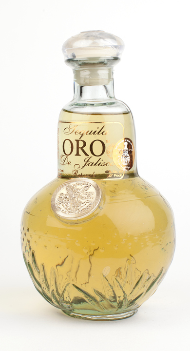 Bottle of Oro de Jalisco Tequila Reposado