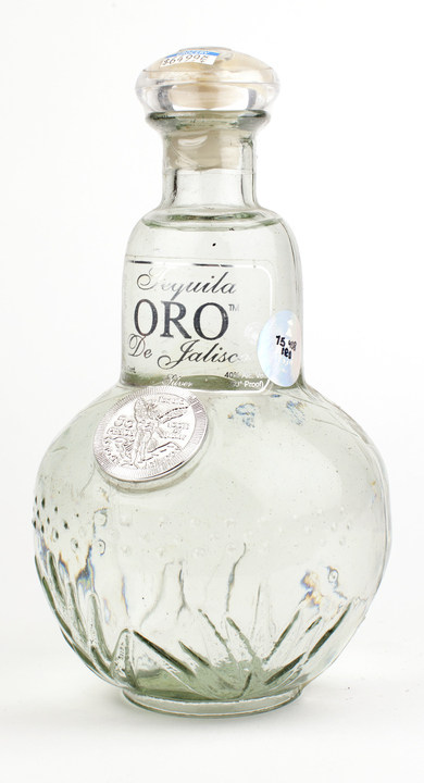 Bottle of Oro de Jalisco Tequila Silver