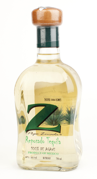 Bottle of Pepe Zevada Reposado