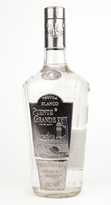 Bottle of Puente Grande Tequila Blanco