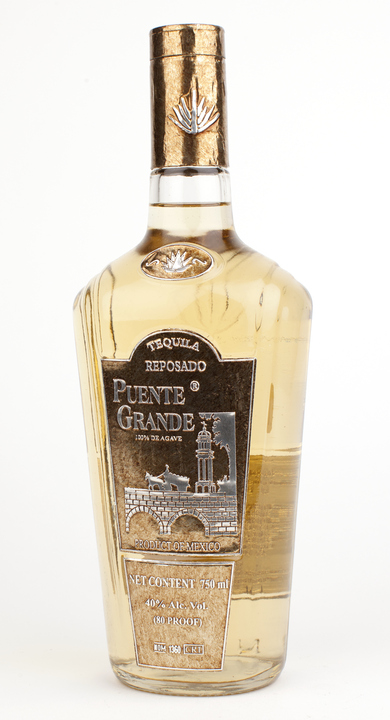 Bottle of Puente Grande Tequila Reposado