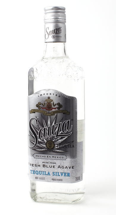 Bottle of Sauza Silver