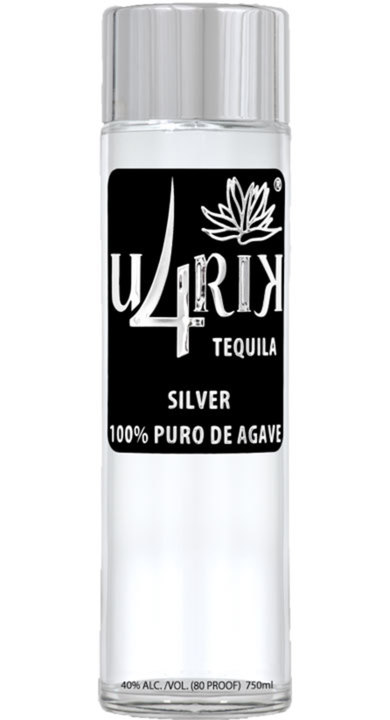 Bottle of U4RIK Tequila Silver