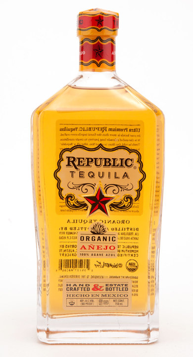 Bottle of Republic Añejo