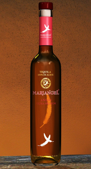 Bottle of Mariangel Tequila Añejo