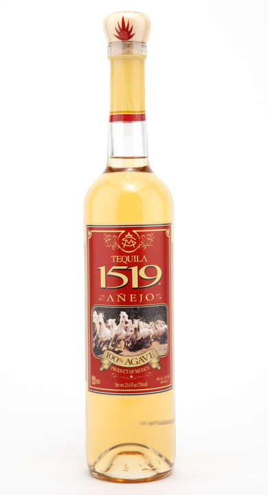 Bottle of 1519 Tequila Añejo