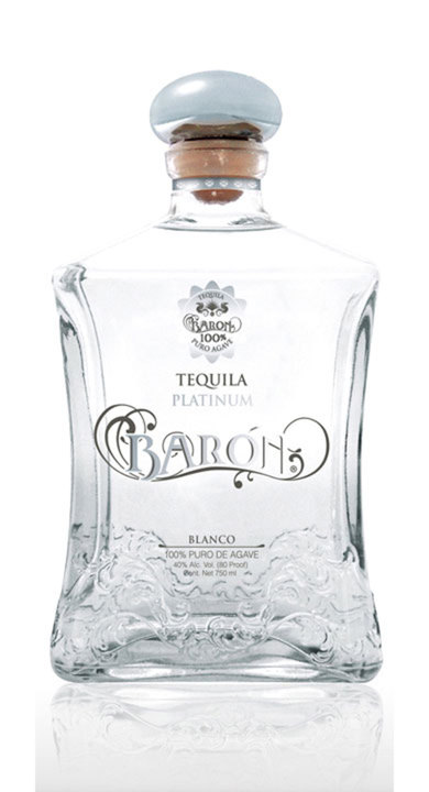 Bottle of Baron Tequila Platinum