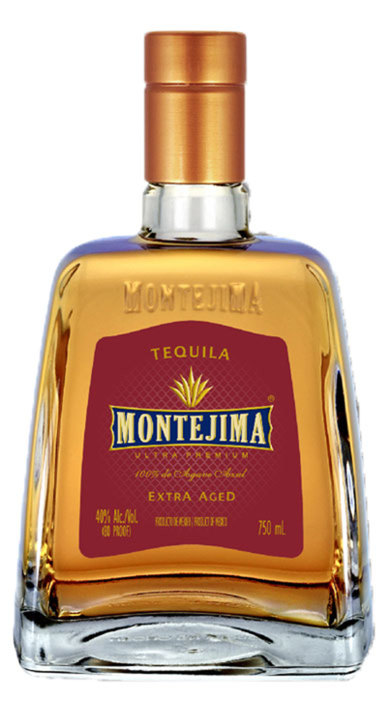 Bottle of Montejima Tequila Extra Aged