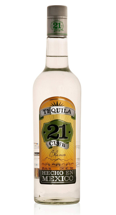 Bottle of Club 21 Tequila Blanco