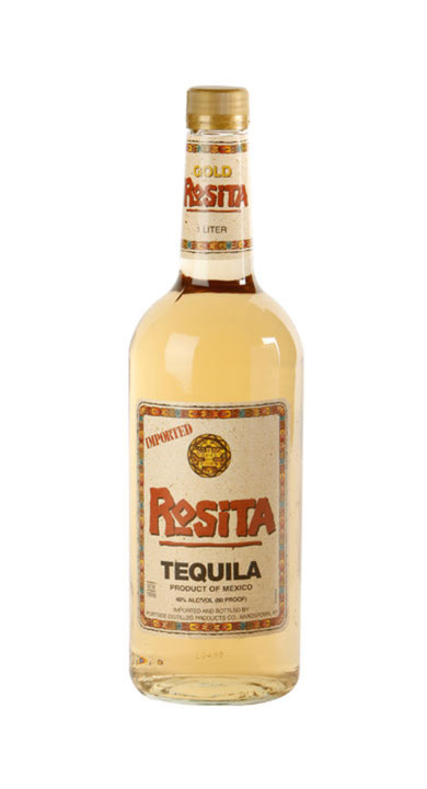 Bottle of Rosita Tequila Gold