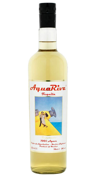 Bottle of AquaRiva Premium Tequila Reposado