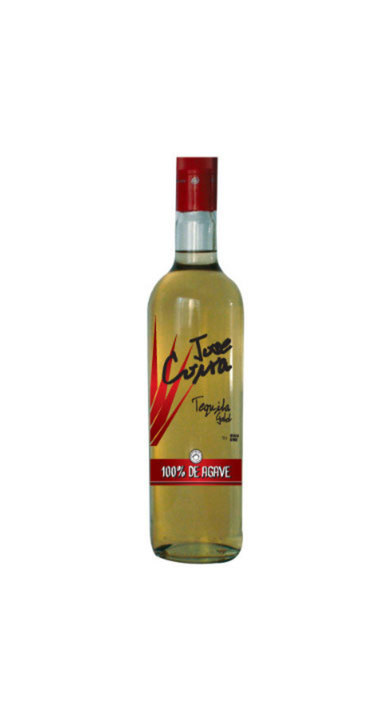 Bottle of Jose Coira Tequila Gold