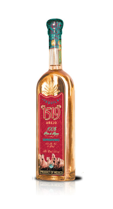 Bottle of 1519 Organic Tequila Añejo