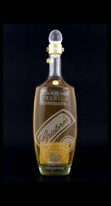 Bottle of Cristeros Tequila Reposado