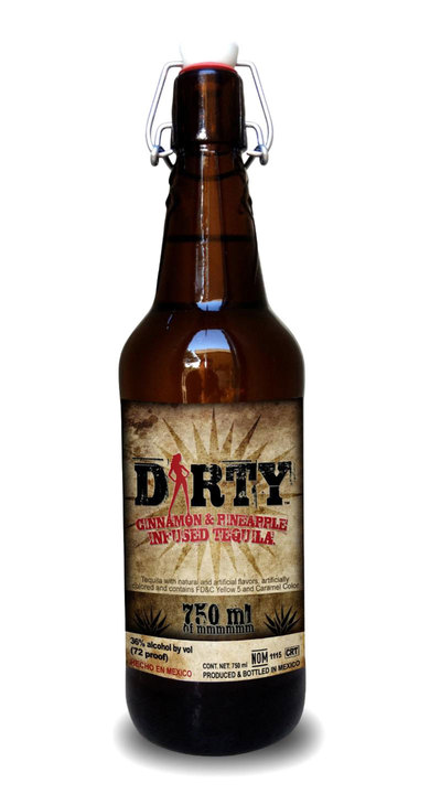 Bottle of Dirty Tequila (Infused Tequila)
