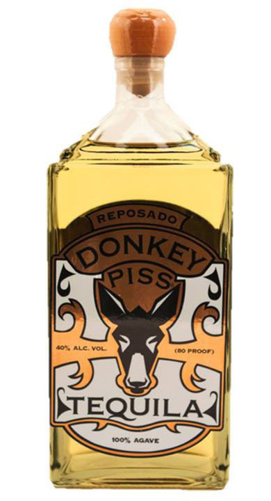Bottle of Donkey Piss Reposado