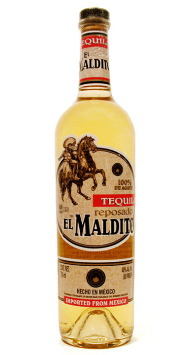 Bottle of El Maldito Reposado
