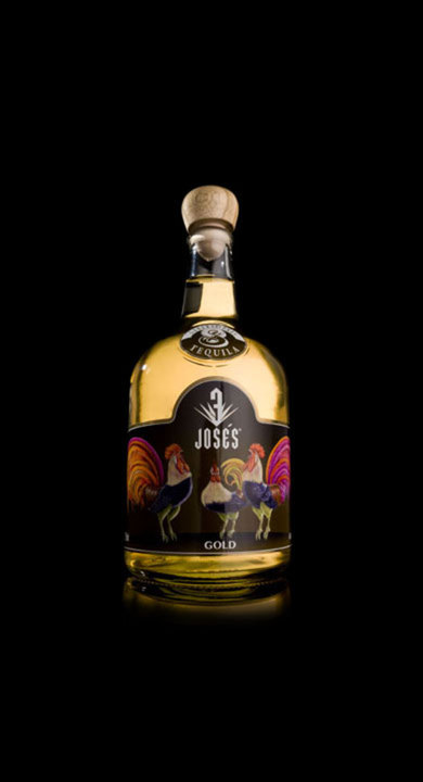 Bottle of Tequila 3 Josés Gold