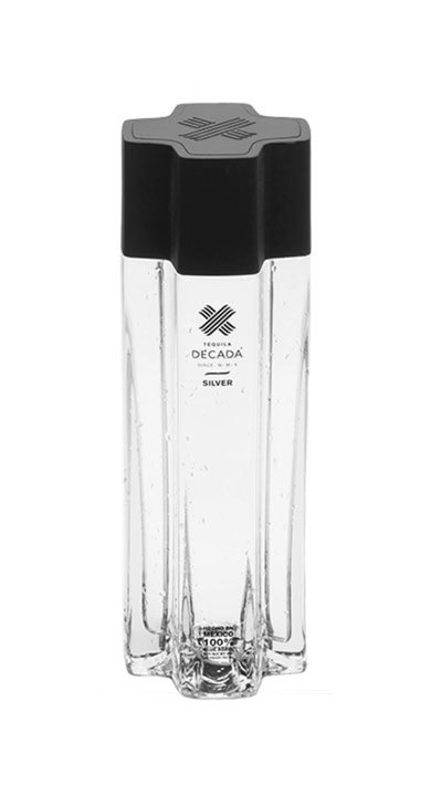 Bottle of Decada Tequila Silver