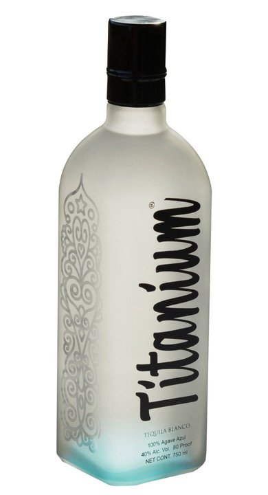 Bottle of Titanium Tequila Blanco