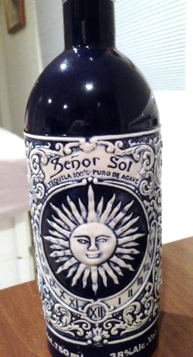 Bottle of Señor Sol Tequila Reposado
