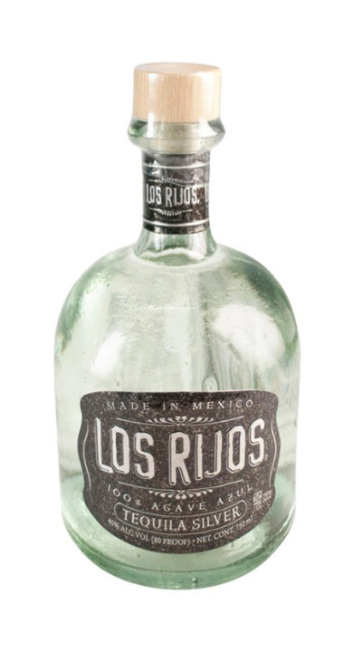 Bottle of Los Rijos Tequila Silver