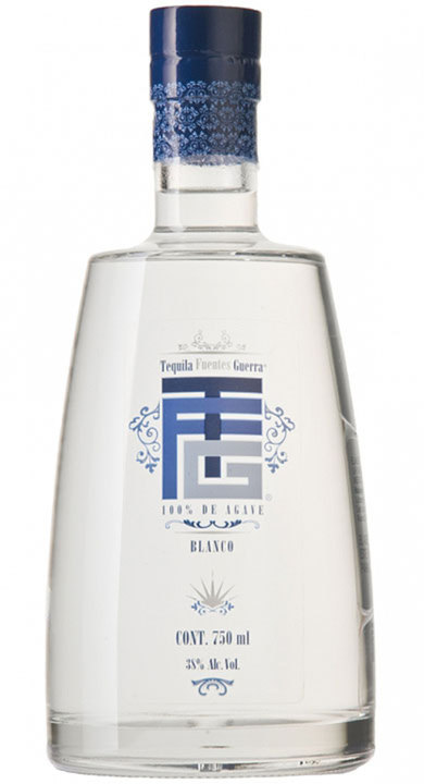 Bottle of Fuentes Guerra Tequila Blanco