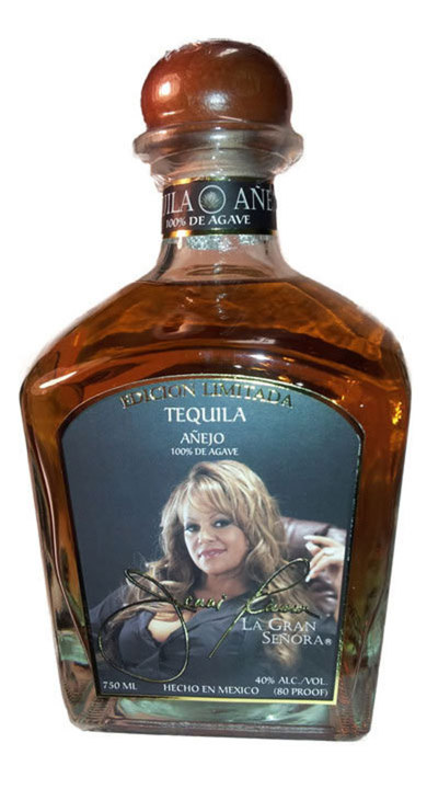 Bottle of Jenni Rivera Añejo Tequila 