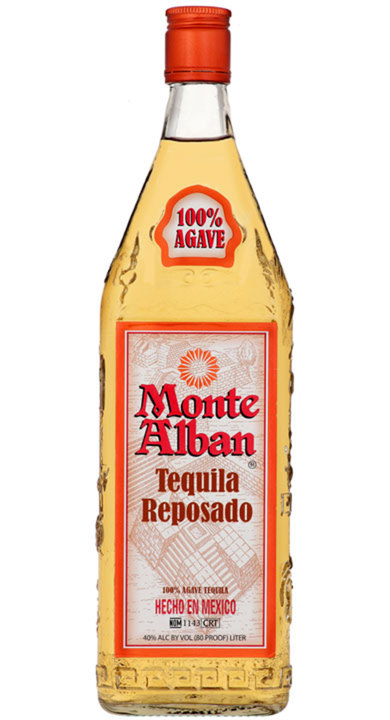 Bottle of Monte Alban Tequila Reposado