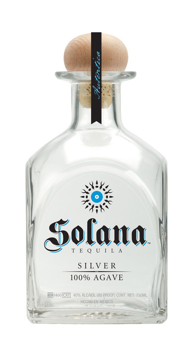 Bottle of Solana Tequila Silver