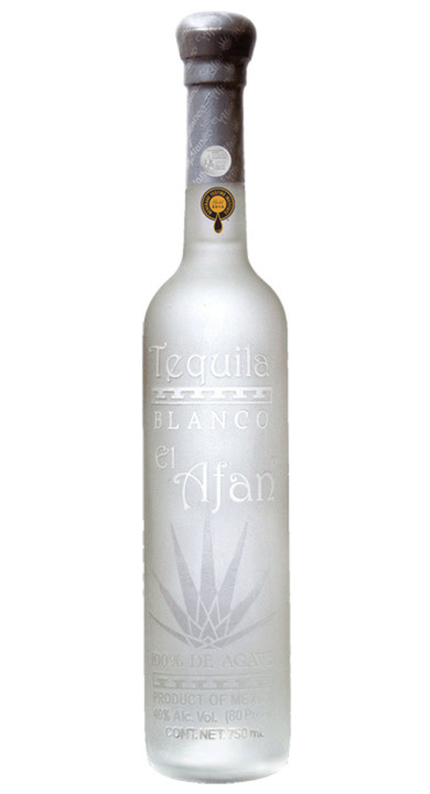 Bottle of El Afan Tequila Blanco