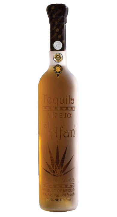 Bottle of El Afan Tequila Añejo