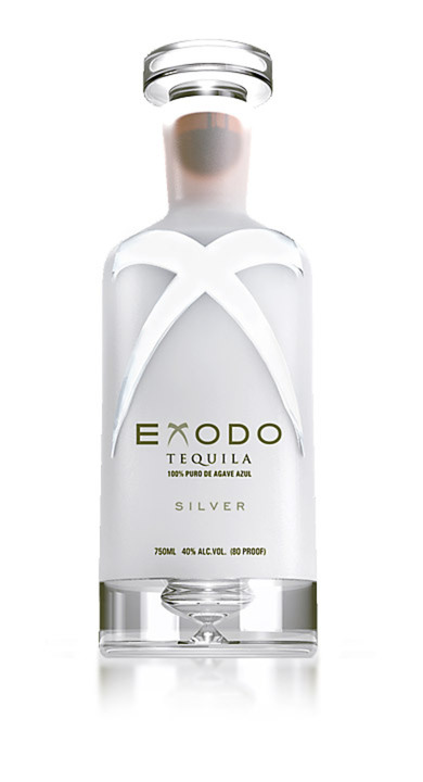 Bottle of Exodo Tequila Silver