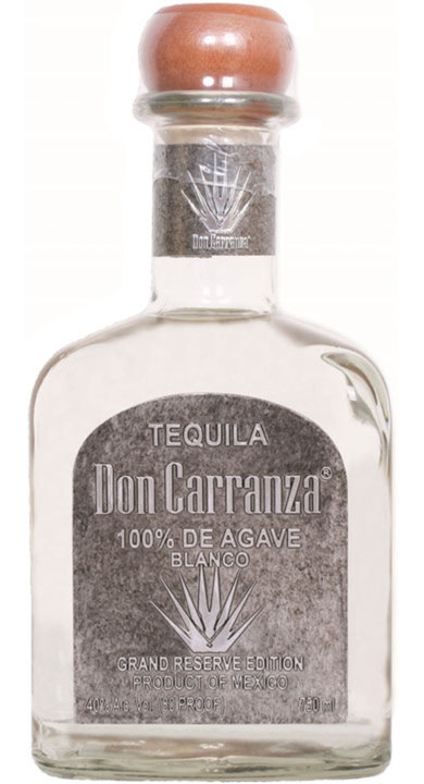 Bottle of Don Carranza Tequila Blanco