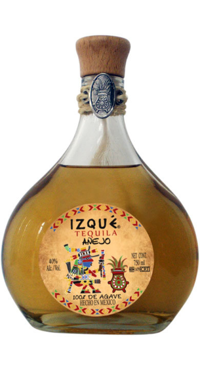 Bottle of Tequila Izqué Añejo