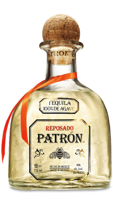 Bottle of Patrón Reposado