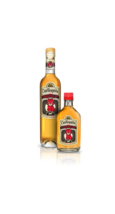 Bottle of Cat Tequila Cinnamon Hot