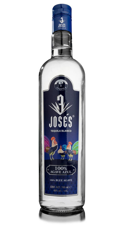 Bottle of 3 Josés Tequila Blanco