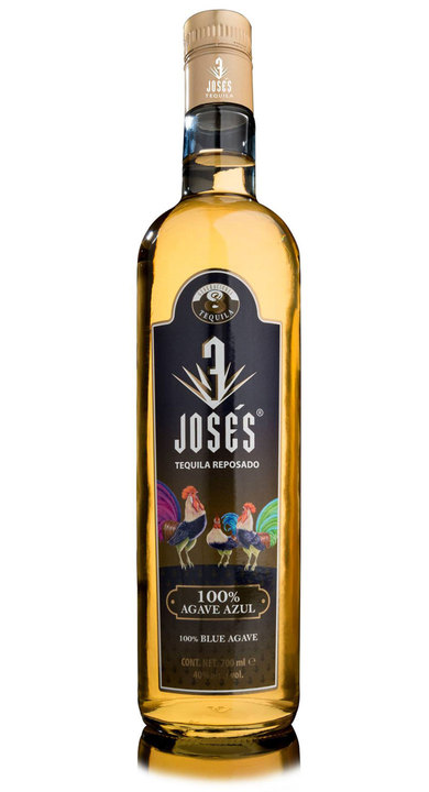 Bottle of 3 Josés Tequila Reposado