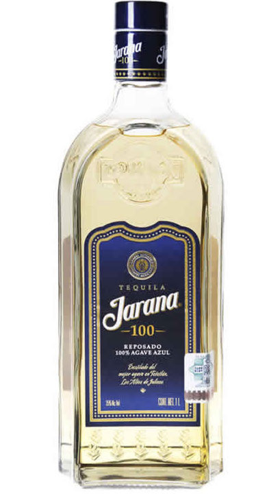 Bottle of Jarana 100 Reposado