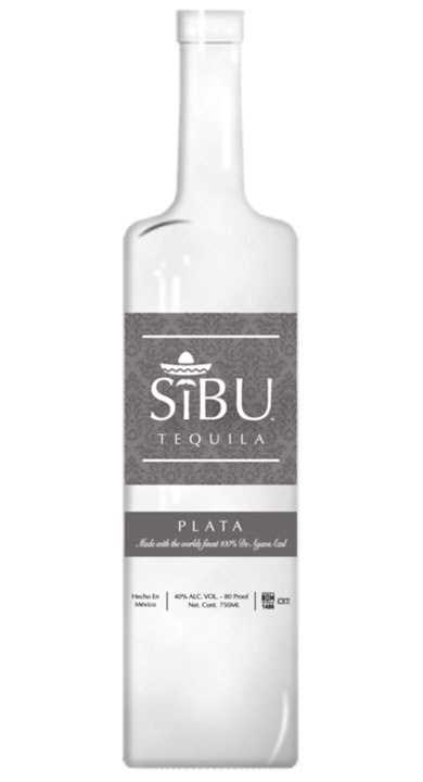 Bottle of SiBU Tequila Plata