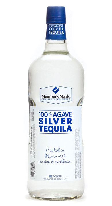 Bottle of Member's Mark Silver Tequila
