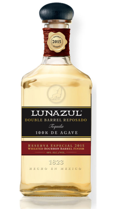 Bottle of Lunazul Double Barrel Reposado 2015