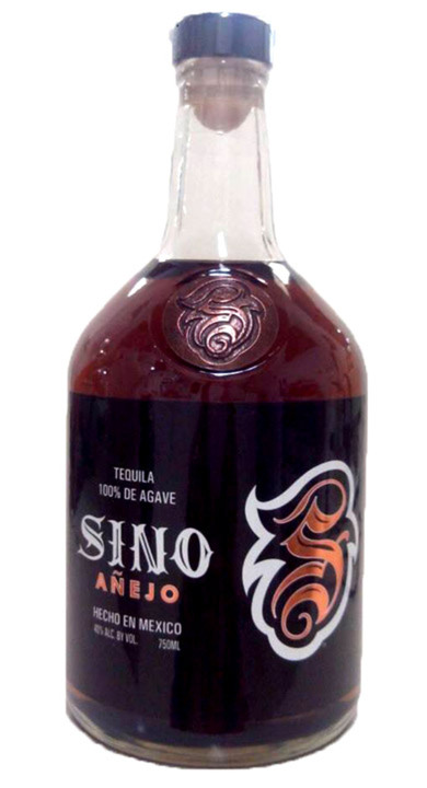 Bottle of Sino Tequila Anejo
