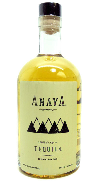 Bottle of Anaya Tequila Reposado