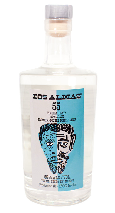 Bottle of Dos Almas 55 Premium Plata
