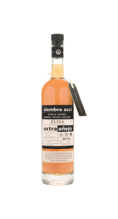 Bottle of Siembra Azul Elisa Extra Añejo